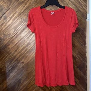 Cato short sleeve top Size: Xsmall Color: a red orange color